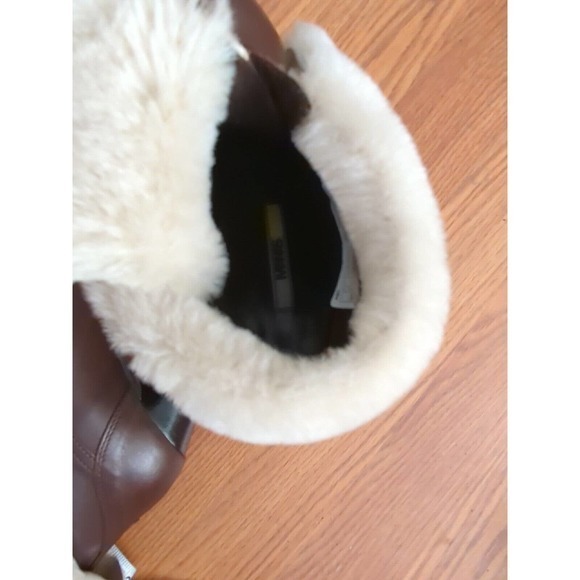 Manas Women’s Warm-Lined Short-Shaft Boots in Brown - Size 7 US 38 Heel - Picture 6 of 7